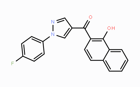 CAS No. 956961-82-3, [1-(4-Fluorophenyl)-1H-pyrazol-4-yl](1-hydroxy-2-naphthyl)methanone