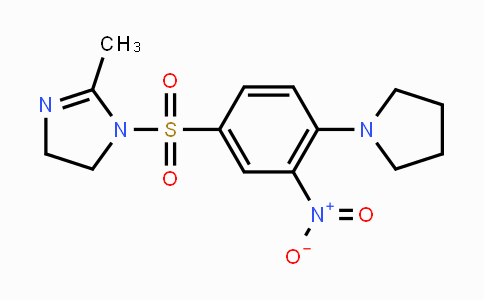 CAS No. 866050-33-1, 2-Methyl-1-{[3-nitro-4-(1-pyrrolidinyl)phenyl]sulfonyl}-4,5-dihydro-1H-imidazole