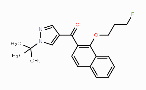 CAS No. 956206-11-4, [1-(tert-Butyl)-1H-pyrazol-4-yl][1-(3-fluoropropoxy)-2-naphthyl]methanone