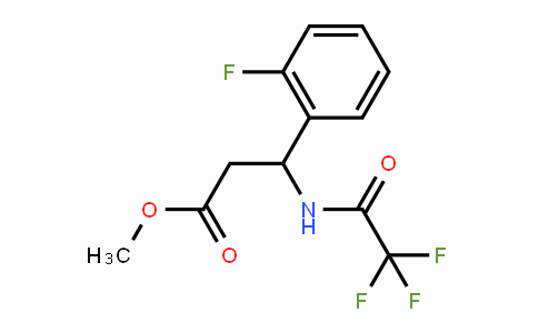 CAS No. 866050-44-4, Methyl 3-(2-fluorophenyl)-3-[(2,2,2-trifluoroacetyl)amino]propanoate