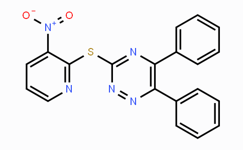 CAS No. 866050-50-2, 3-[(3-Nitro-2-pyridinyl)sulfanyl]-5,6-diphenyl-1,2,4-triazine