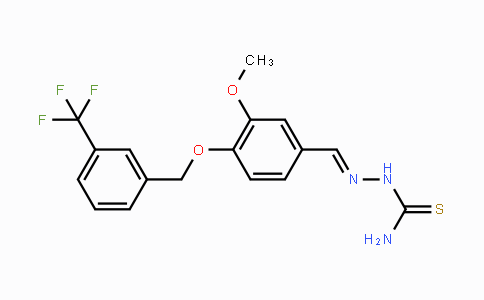 CAS No. 866050-63-7, 2-[(E)-(3-Methoxy-4-{[3-(trifluoromethyl)benzyl]oxy}phenyl)methylidene]-1-hydrazinecarbothioamide