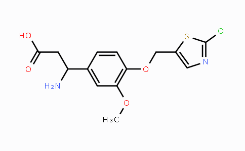 MC119297 | 866050-69-3 | 3-Amino-3-{4-[(2-chloro-1,3-thiazol-5-yl)methoxy]-3-methoxyphenyl}propanoic acid