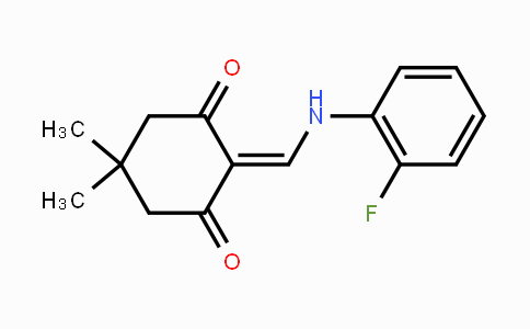 CAS No. 370853-51-3, 2-[(2-Fluoroanilino)methylene]-5,5-dimethyl-1,3-cyclohexanedione