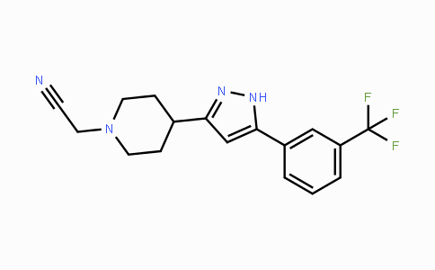 CAS No. 1025724-64-4, 2-(4-{5-[3-(Trifluoromethyl)phenyl]-1H-pyrazol-3-yl}piperidino)acetonitrile