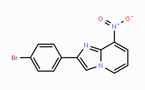 CAS No. 866051-28-7, 2-(4-Bromophenyl)-8-nitroimidazo[1,2-a]pyridine