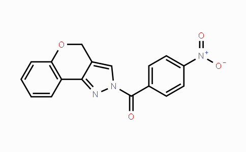 CAS No. 866051-34-5, Chromeno[4,3-c]pyrazol-2(4H)-yl(4-nitrophenyl)methanone
