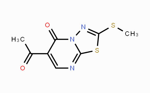 CAS No. 343375-30-4, 6-Acetyl-2-(methylsulfanyl)-5H-[1,3,4]thiadiazolo[3,2-a]pyrimidin-5-one