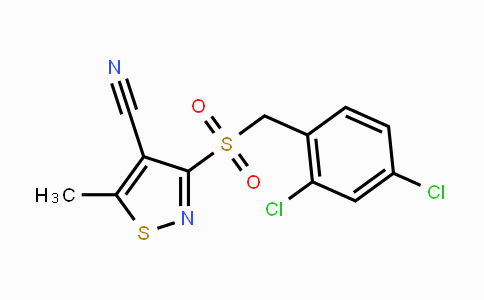 CAS No. 343375-35-9, 3-[(2,4-Dichlorobenzyl)sulfonyl]-5-methyl-4-isothiazolecarbonitrile