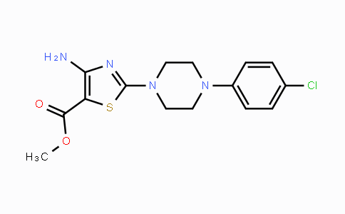 CAS No. 343375-62-2, Methyl 4-amino-2-[4-(4-chlorophenyl)piperazino]-1,3-thiazole-5-carboxylate