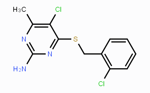 CAS No. 343375-76-8, 5-Chloro-4-[(2-chlorobenzyl)sulfanyl]-6-methyl-2-pyrimidinamine
