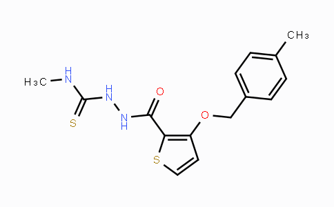 CAS No. 343375-85-9, N-Methyl-2-({3-[(4-methylbenzyl)oxy]-2-thienyl}carbonyl)-1-hydrazinecarbothioamide