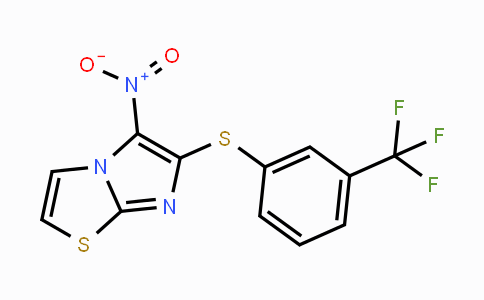 CAS No. 343376-01-2, 5-Nitro-6-{[3-(trifluoromethyl)phenyl]sulfanyl}imidazo[2,1-b][1,3]thiazole