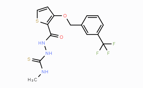 CAS No. 343376-09-0, N-Methyl-2-[(3-{[3-(trifluoromethyl)benzyl]oxy}-2-thienyl)carbonyl]-1-hydrazinecarbothioamide