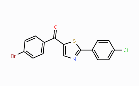 CAS No. 343376-21-6, (4-Bromophenyl)[2-(4-chlorophenyl)-1,3-thiazol-5-yl]methanone