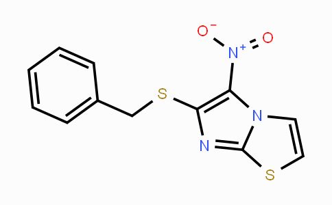 CAS No. 343376-22-7, 6-(Benzylsulfanyl)-5-nitroimidazo[2,1-b][1,3]thiazole