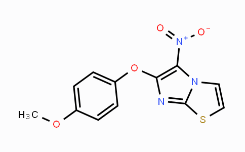 CAS No. 339008-12-7, 6-(4-Methoxyphenoxy)-5-nitroimidazo[2,1-b][1,3]thiazole
