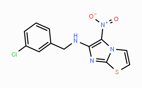 CAS No. 339008-17-2, N-(3-Chlorobenzyl)-5-nitroimidazo[2,1-b][1,3]thiazol-6-amine
