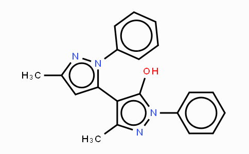 CAS No. 168848-20-2, 1,1'-(Diphenyl)-3,3'-dimethyl-5-hydroxy[4,5']pyrazol