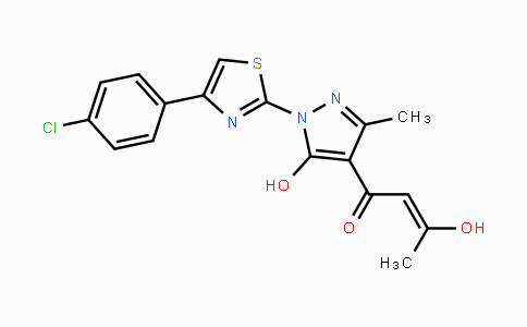 CAS No. 318949-53-0, 1-{1-[4-(4-Chlorophenyl)-1,3-thiazol-2-yl]-5-hydroxy-3-methyl-1H-pyrazol-4-yl}-3-hydroxy-2-buten-1-one
