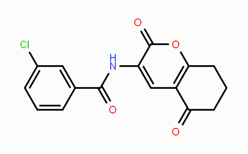 CAS No. 339009-26-6, 3-Chloro-N-(2,5-dioxo-5,6,7,8-tetrahydro-2H-chromen-3-yl)benzenecarboxamide