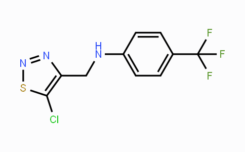 CAS No. 339010-30-9, N-[(5-Chloro-1,2,3-thiadiazol-4-yl)methyl]-4-(trifluoromethyl)aniline