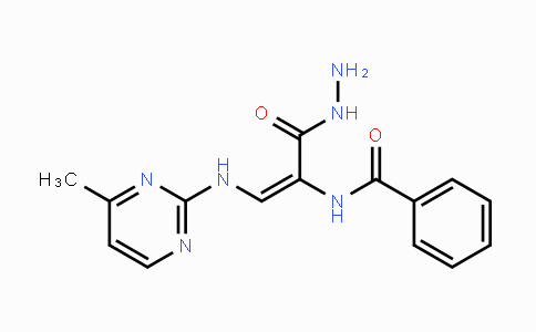 CAS No. 339010-33-2, N-{1-(Hydrazinocarbonyl)-2-[(4-methyl-2-pyrimidinyl)amino]vinyl}benzenecarboxamide