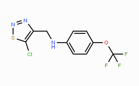 CAS No. 339010-34-3, N-[(5-Chloro-1,2,3-thiadiazol-4-yl)methyl]-4-(trifluoromethoxy)aniline