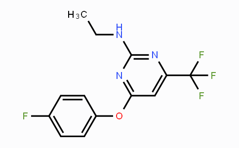 CAS No. 339011-35-7, N-Ethyl-4-(4-fluorophenoxy)-6-(trifluoromethyl)-2-pyrimidinamine