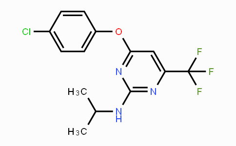 CAS No. 339011-38-0, 4-(4-Chlorophenoxy)-N-isopropyl-6-(trifluoromethyl)-2-pyrimidinamine