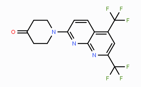 CAS No. 339011-61-9, 1-[5,7-Bis(trifluoromethyl)[1,8]naphthyridin-2-yl]tetrahydro-4(1H)-pyridinone