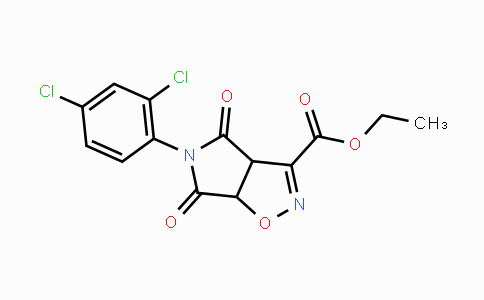339011-65-3 | Ethyl 5-(2,4-dichlorophenyl)-4,6-dioxo-4,5,6,6a-tetrahydro-3aH-pyrrolo[3,4-d]isoxazole-3-carboxylate