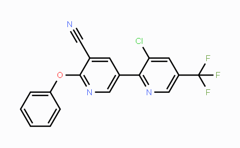 CAS No. 339011-81-3, 2-Phenoxy-5-(3-chloro-5-trifluoromethyl-2-pyridyl)-3-cyanopyridine