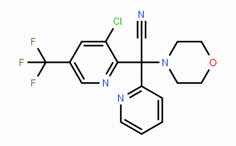 CAS No. 339011-88-0, 2-[3-Chloro-5-(trifluoromethyl)-2-pyridinyl]-2-morpholino-2-(2-pyridinyl)acetonitrile