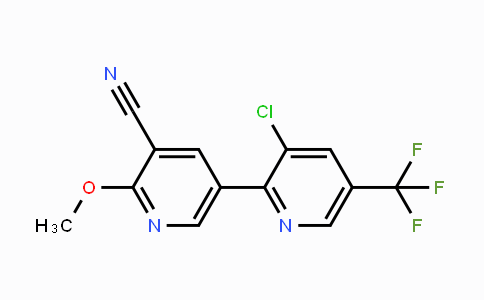 CAS No. 339012-08-7, 2-Methoxy-3-Cyano-5-(3-chloro-5-trifluoromethyl-2-pyridyl)pyridine