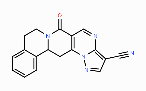 CAS No. 344262-46-0, 6-Oxo-8,9,13b,14-tetrahydro-6H-pyrazolo[5'',1'':2',3']pyrimido[4',5':4,5]pyrido[2,1-a]isoquinoline-3-carbonitrile
