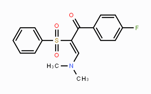 CAS No. 344266-75-7, 3-(Dimethylamino)-1-(4-fluorophenyl)-2-(phenylsulfonyl)-2-propen-1-one