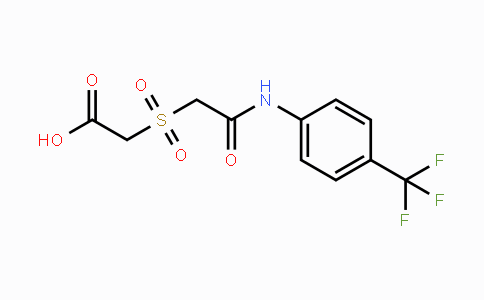 CAS No. 344267-89-6, 2-({2-Oxo-2-[4-(trifluoromethyl)anilino]ethyl}sulfonyl)acetic acid