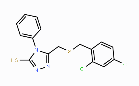CAS No. 344272-72-6, 5-{[(2,4-Dichlorobenzyl)sulfanyl]methyl}-4-phenyl-4H-1,2,4-triazole-3-thiol
