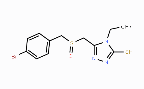 CAS No. 344274-71-1, 5-{[(4-Bromobenzyl)sulfinyl]methyl}-4-ethyl-4H-1,2,4-triazole-3-thiol