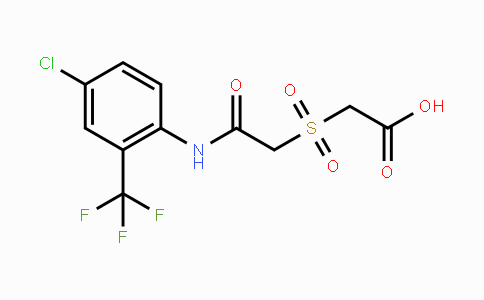 CAS No. 344275-38-3, 2-({2-[4-Chloro-2-(trifluoromethyl)anilino]-2-oxoethyl}sulfonyl)acetic acid