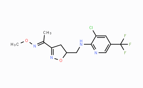 CAS No. 344276-92-2, 1-[5-({[3-Chloro-5-(trifluoromethyl)-2-pyridinyl]amino}methyl)-4,5-dihydro-3-isoxazolyl]-1-ethanone O-methyloxime