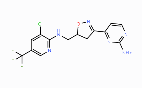 CAS No. 344277-07-2, 4-[5-({[3-Chloro-5-(trifluoromethyl)-2-pyridinyl]amino}methyl)-4,5-dihydro-3-isoxazolyl]-2-pyrimidinamine