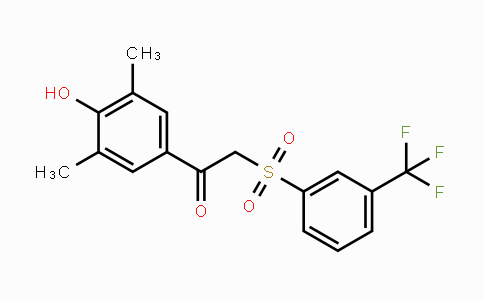 CAS No. 344279-52-3, 1-(4-Hydroxy-3,5-dimethylphenyl)-2-{[3-(trifluoromethyl)phenyl]sulfonyl}-1-ethanone