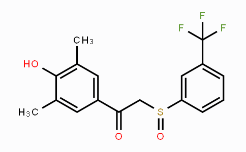 CAS No. 344279-84-1, 1-(4-Hydroxy-3,5-dimethylphenyl)-2-{[3-(trifluoromethyl)phenyl]sulfinyl}-1-ethanone