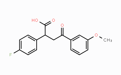 CAS No. 344280-55-3, 2-(4-Fluorophenyl)-4-(3-methoxyphenyl)-4-oxobutanoic acid