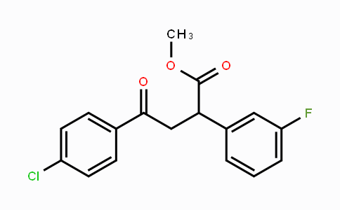 CAS No. 344280-94-0, Methyl 4-(4-chlorophenyl)-2-(3-fluorophenyl)-4-oxobutanoate