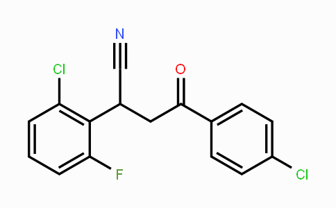 CAS No. 344281-39-6, 2-(2-Chloro-6-fluorophenyl)-4-(4-chlorophenyl)-4-oxobutanenitrile