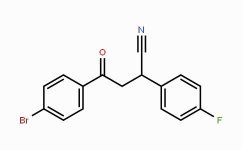 CAS No. 344282-35-5, 4-(4-Bromophenyl)-2-(4-fluorophenyl)-4-oxobutanenitrile