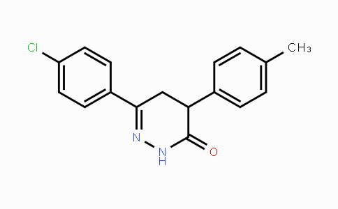 CAS No. 70596-87-1, 6-(4-Chlorophenyl)-4-(4-methylphenyl)-4,5-dihydro-3(2H)-pyridazinone